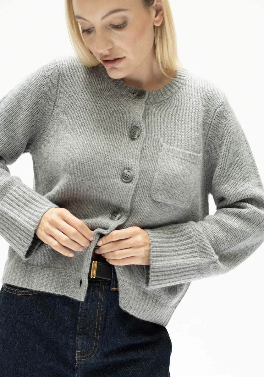 Strickjacke aus Kaschmir mit Rundhalsausschnitt Princess Goes