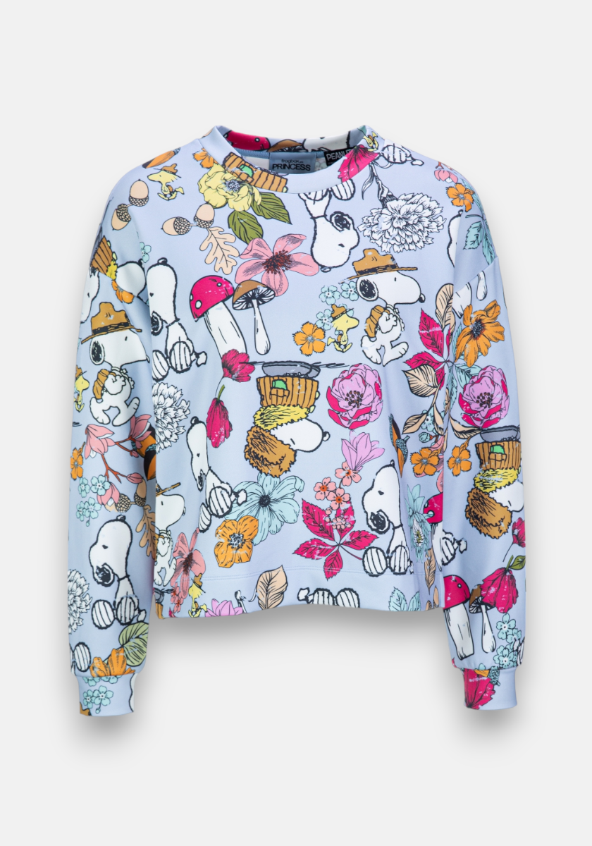 Blue sweatshirt case Snoopy Princess goes Hollywood