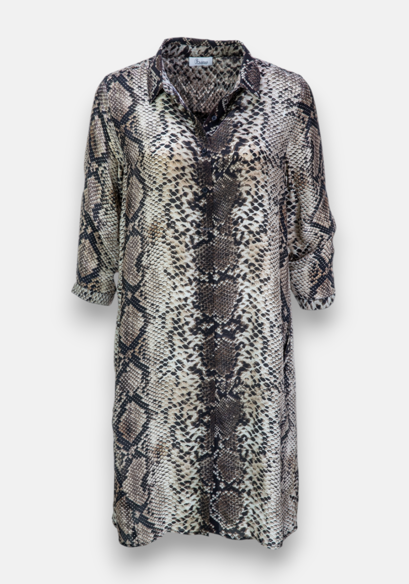 Snake blouse dress