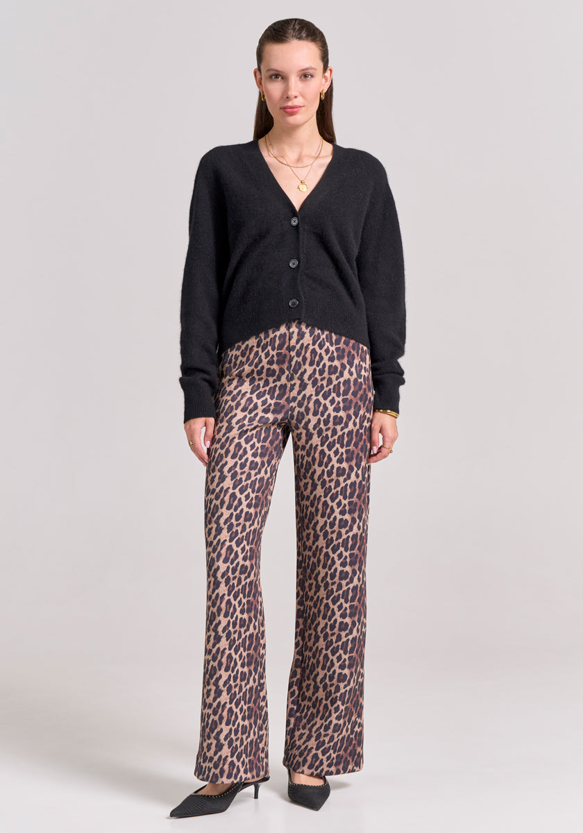 Cardigan noir duveteux