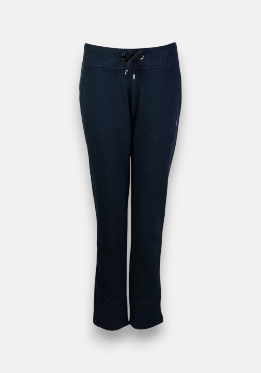 A pair of black Princess Goes Hollywood Jogginghose Baumwolle with a drawstring waistband and cuffed hems, shown flat on a white background. Featuring a relaxed Regular Fit, the pants look soft and comfortable.