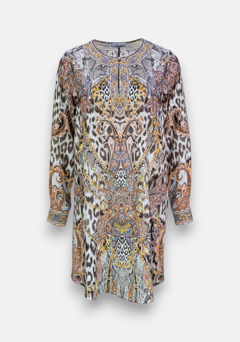 Silk dress Snake-Leo