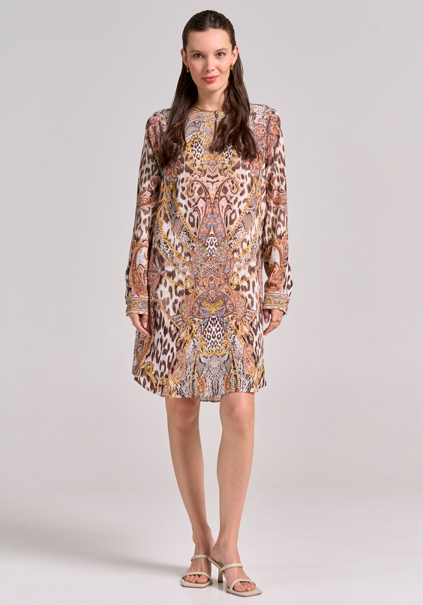 Silk dress Snake-Leo