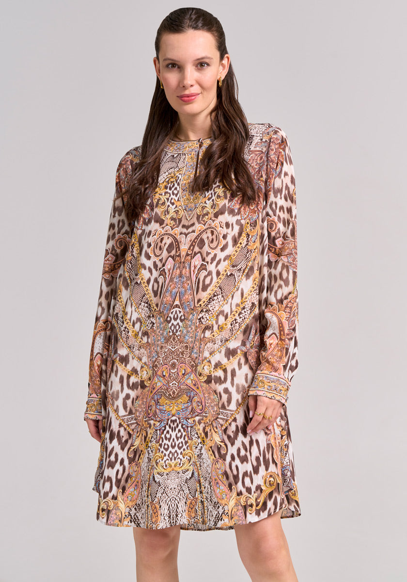 Silk dress Snake-Leo