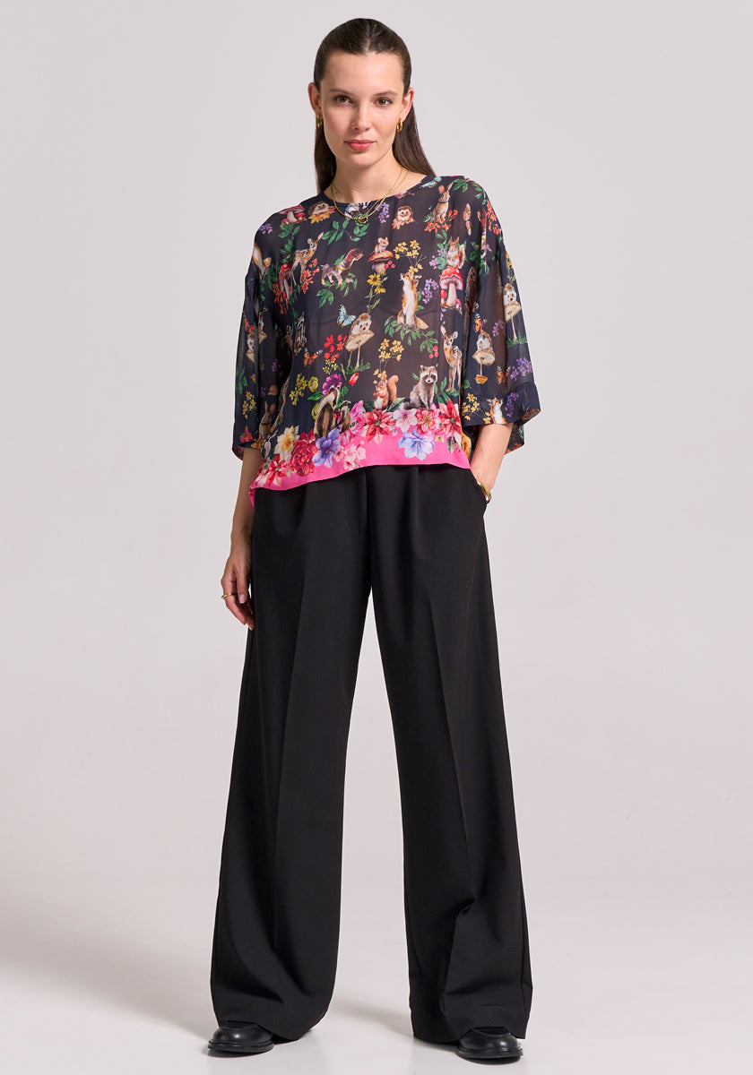 Bluse Waldtiere