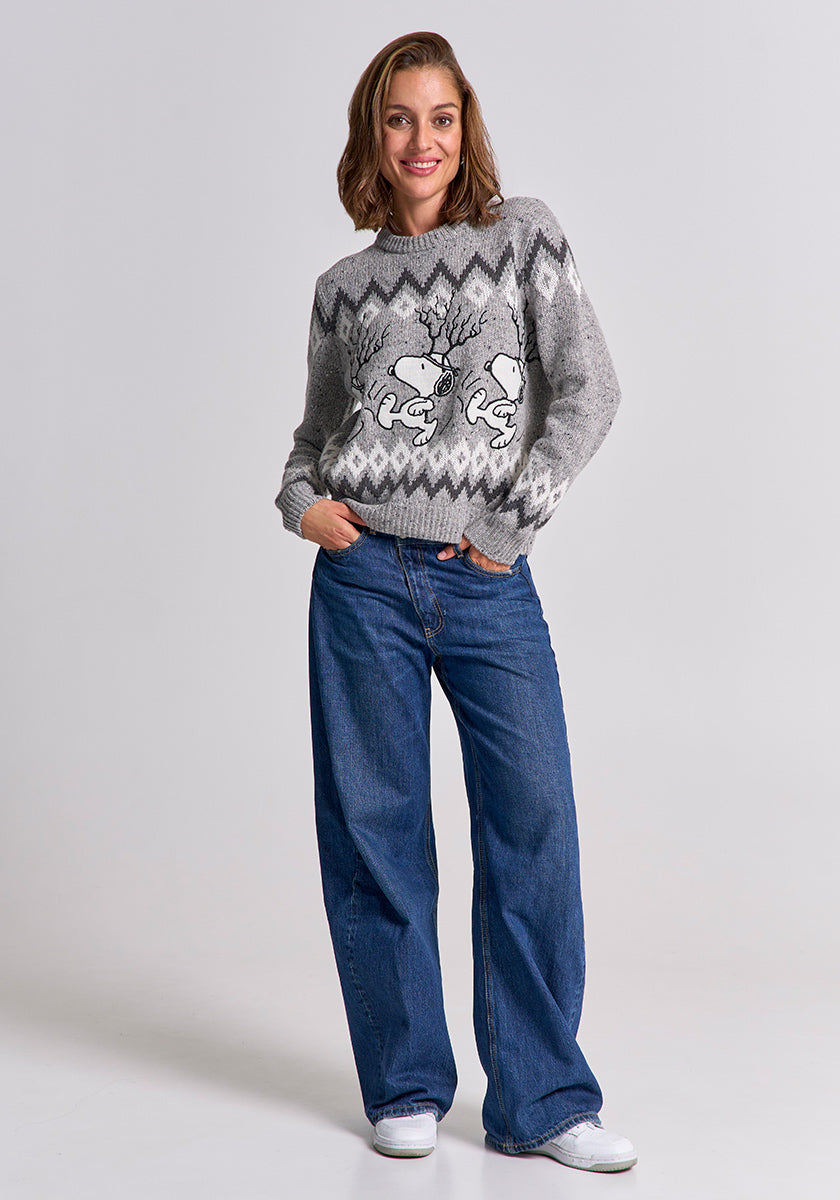Snoopy Pullover Winter Jacquard