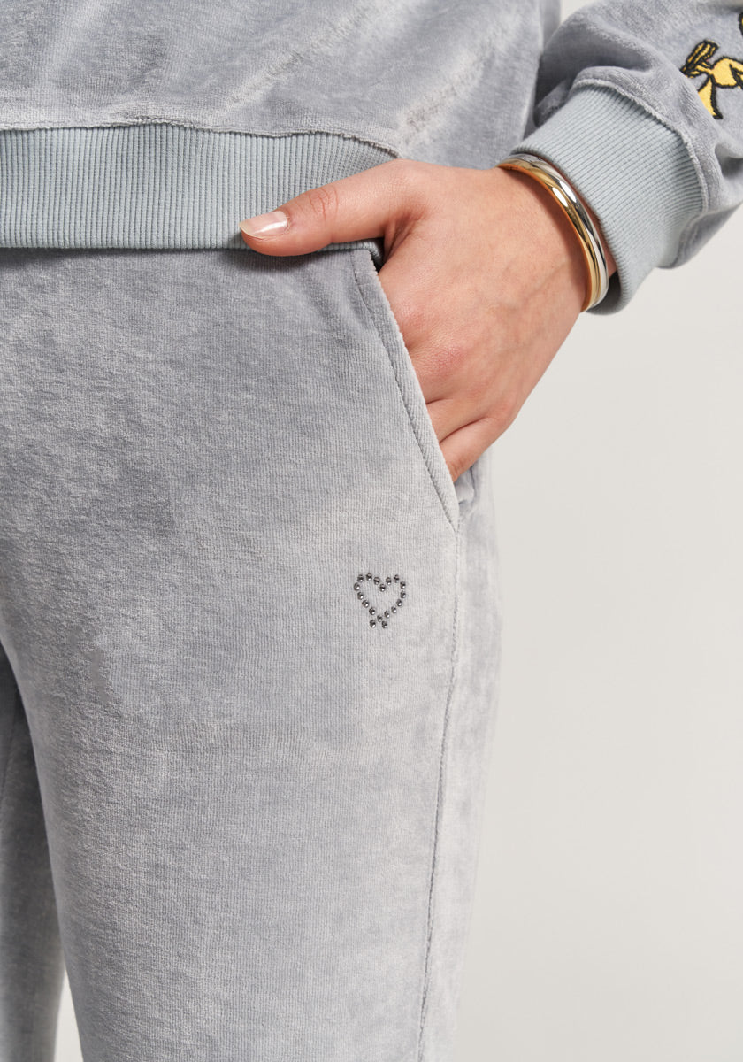 Graue Nickihose