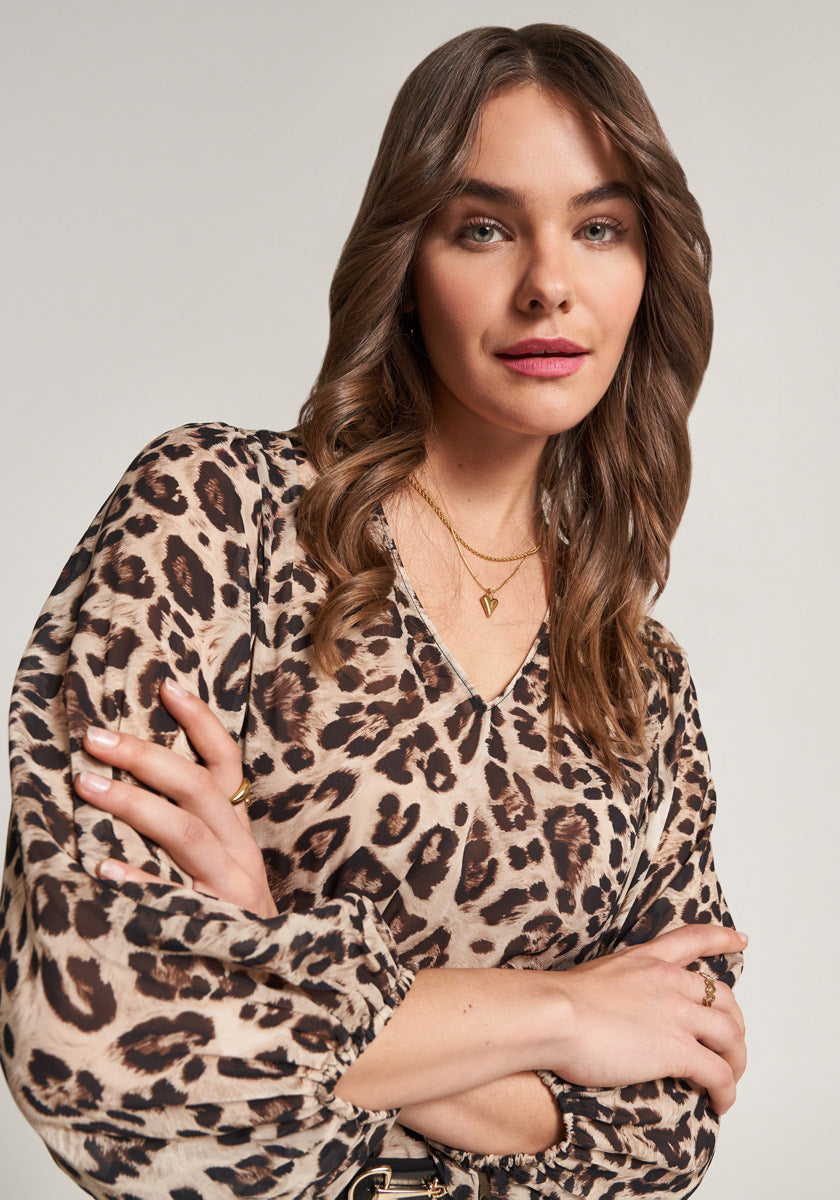 Leopard blouse