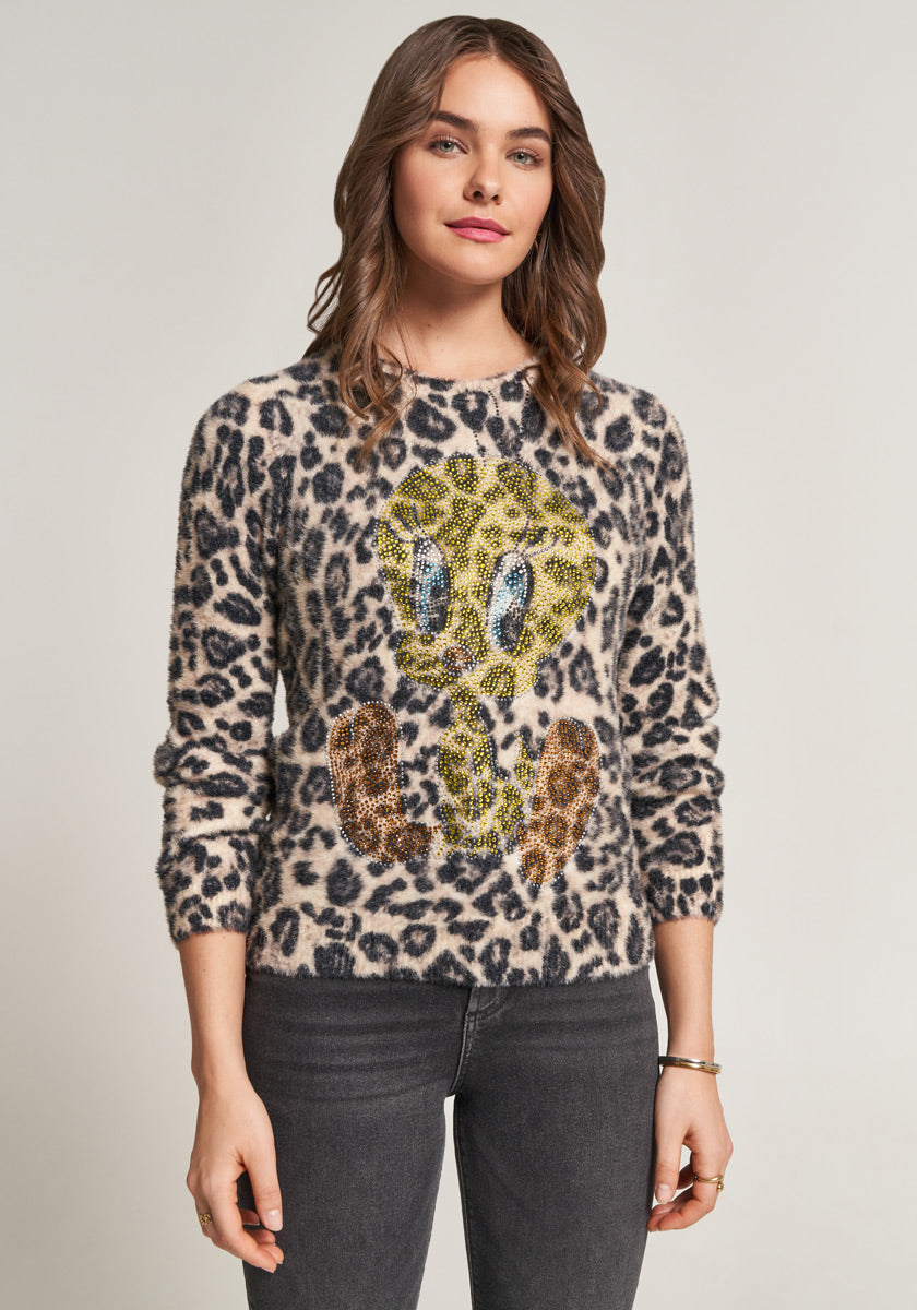 Pullover Tweety Leopard Princess Goes Hollywood