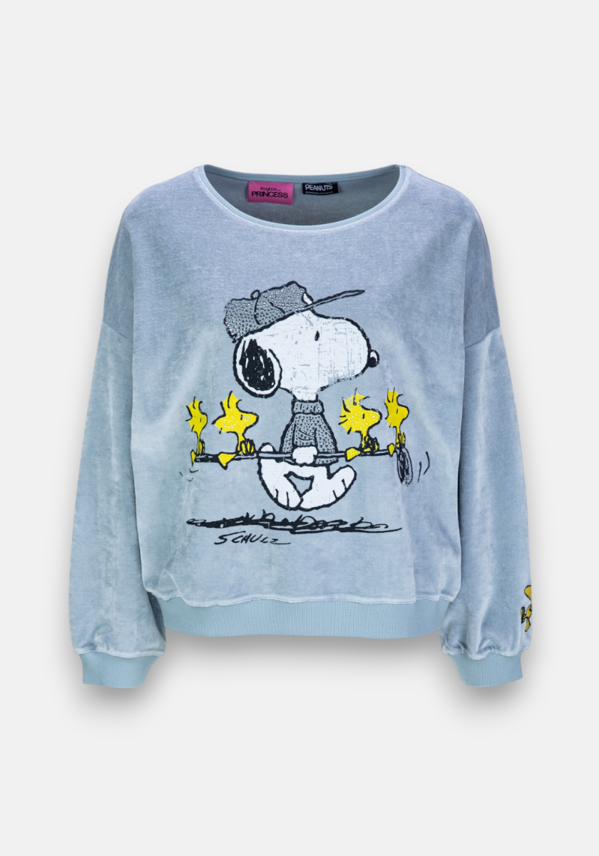 Graues Sweatshirt Snoopy Golf