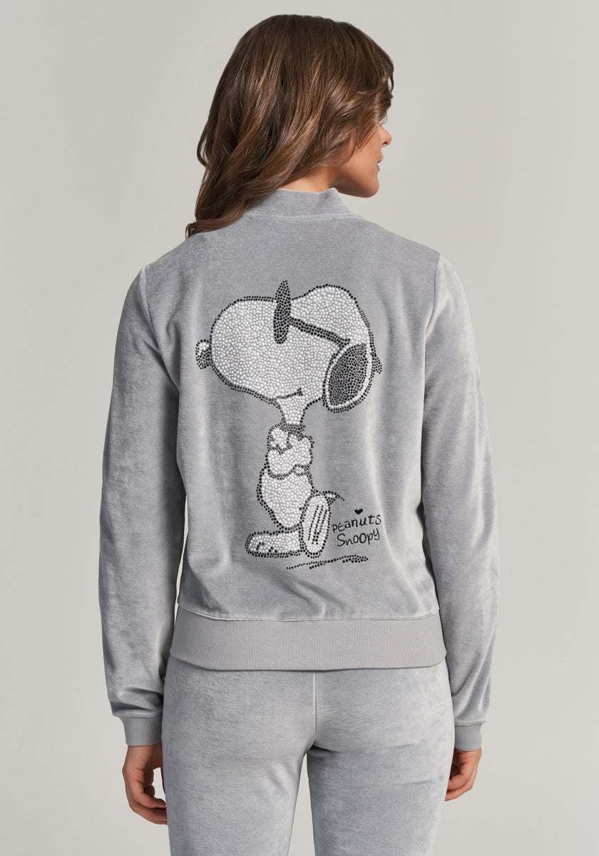 Graue Sweatjacke Snoopy
