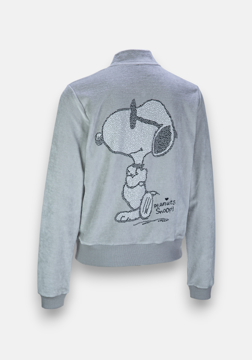 Beige Sweatjacke Snoopy