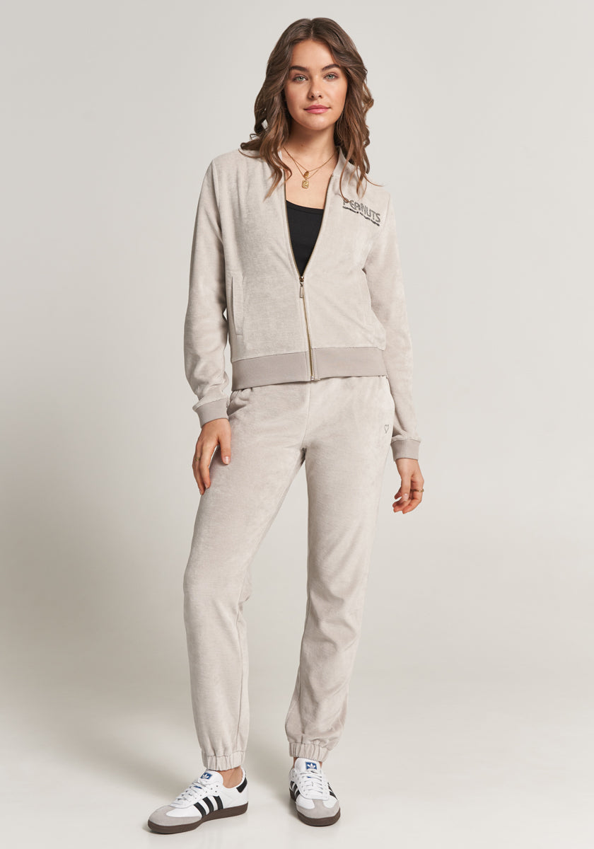 Beige Sweatjacke Snoopy