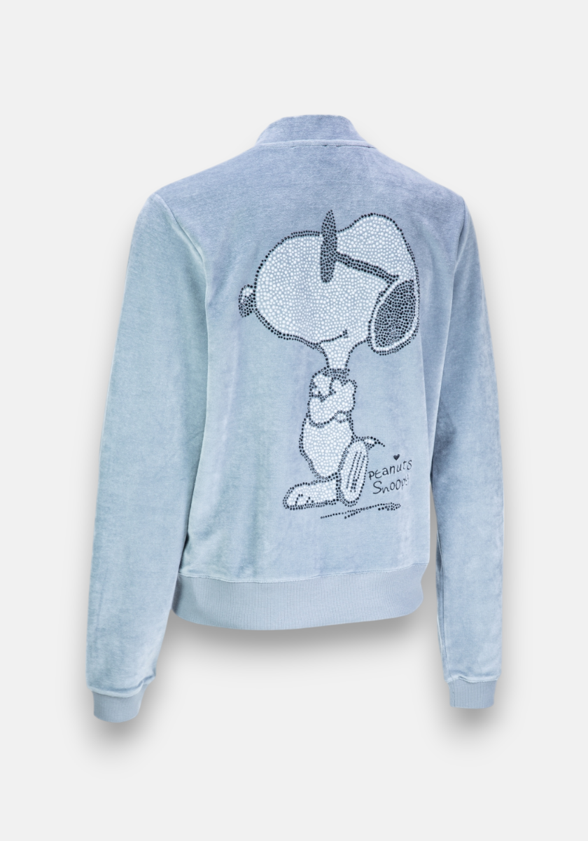 Graue Sweatjacke Snoopy