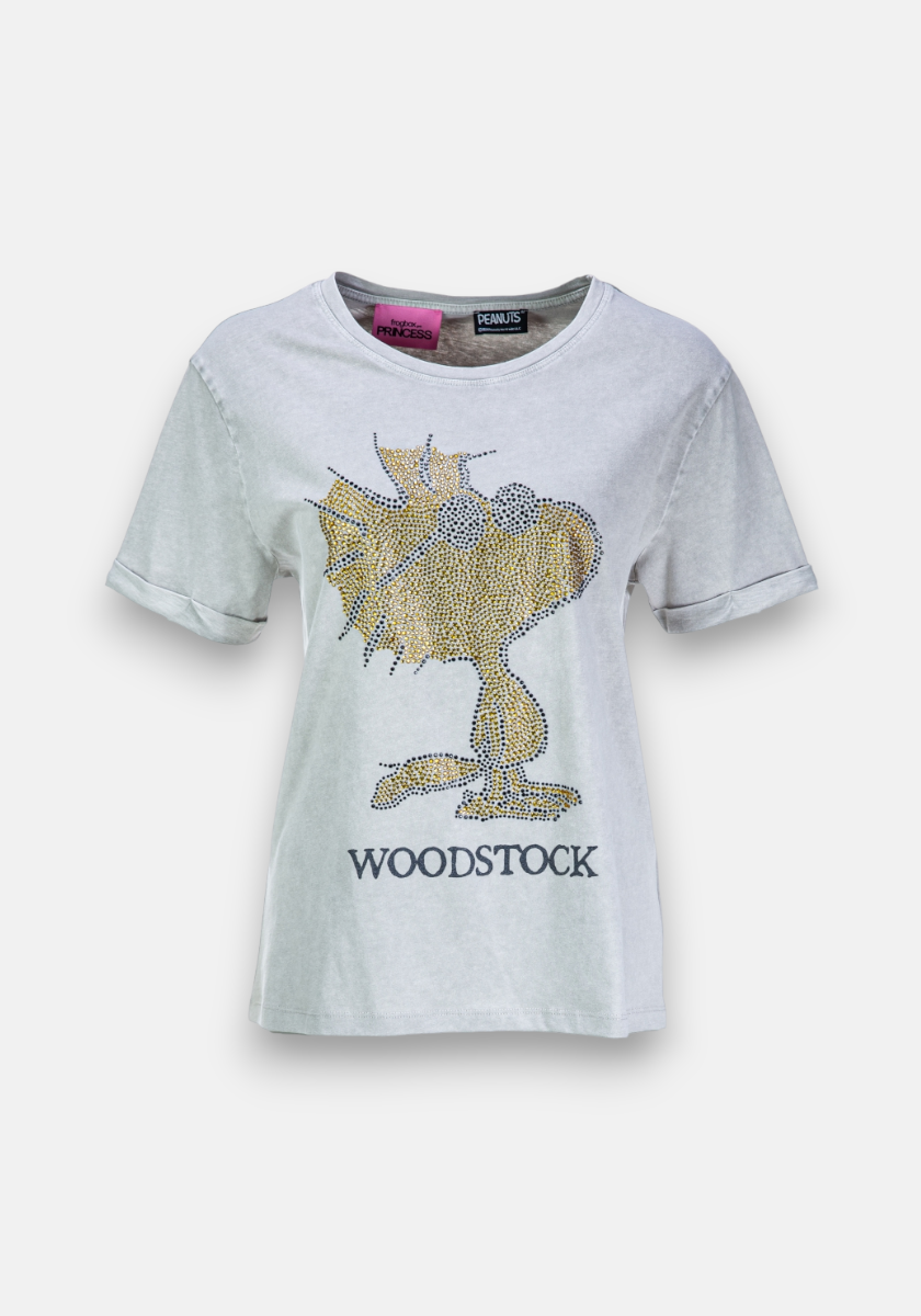 Beiges T-Shirt Woodstock