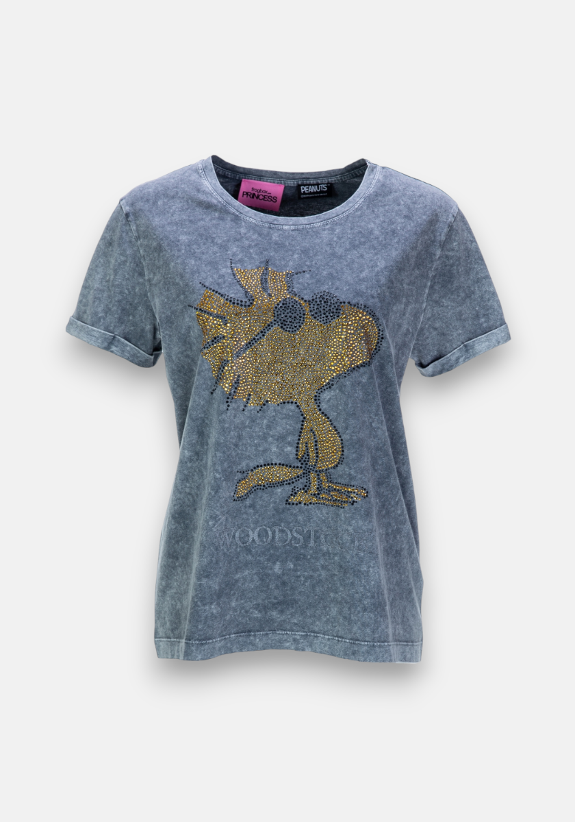 Graues T-Shirt Woodstock