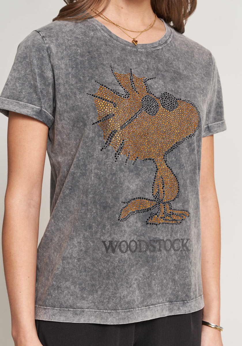 Graues T-Shirt Woodstock