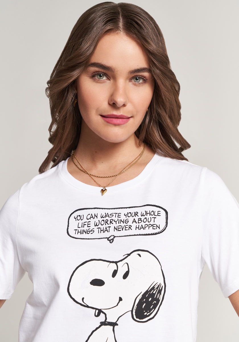 T-Shirt Snoopy Slogan