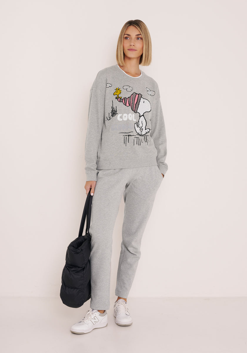 Snoopy sweatshirt cool blooded