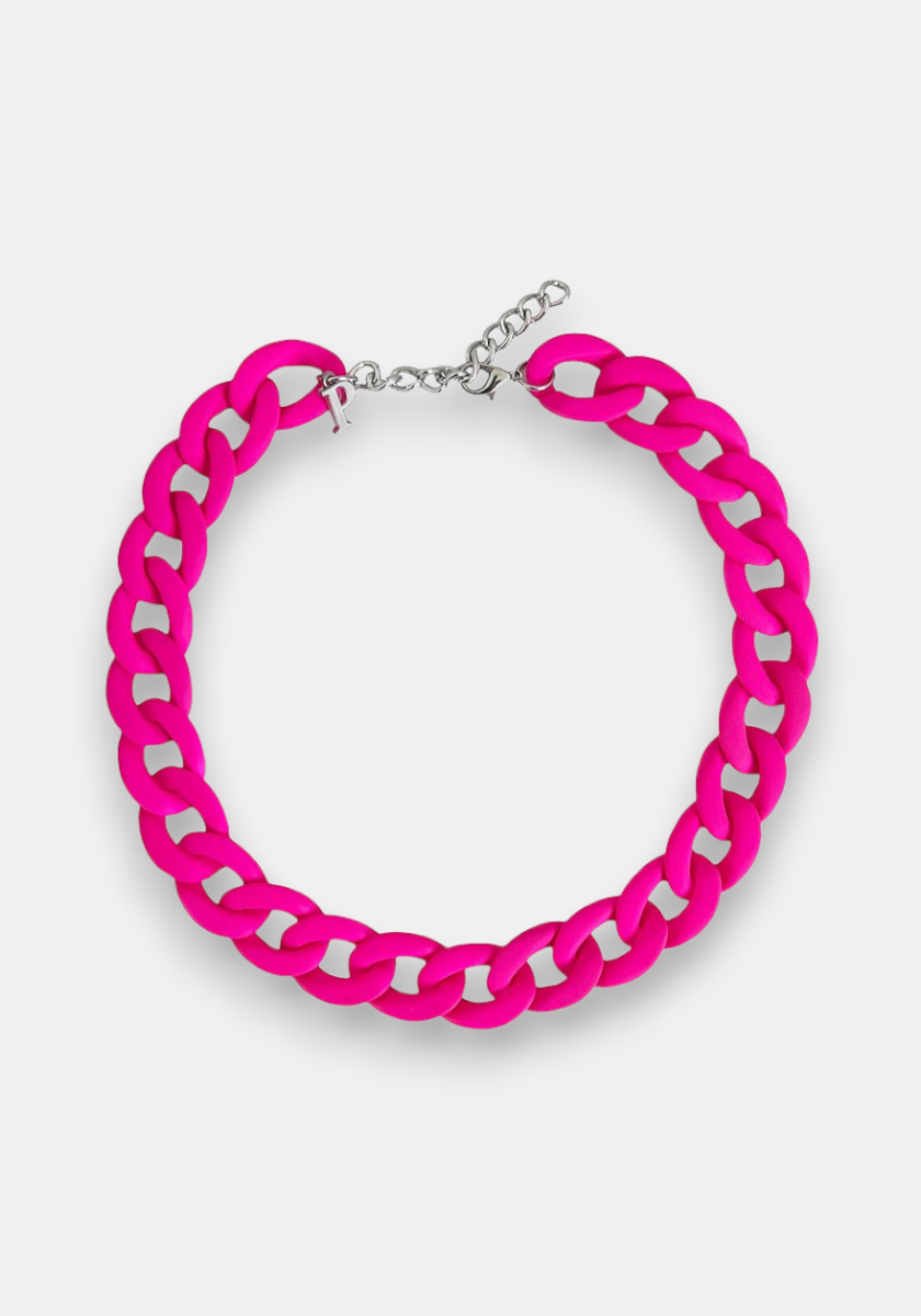 Pinke Neon-Halskette