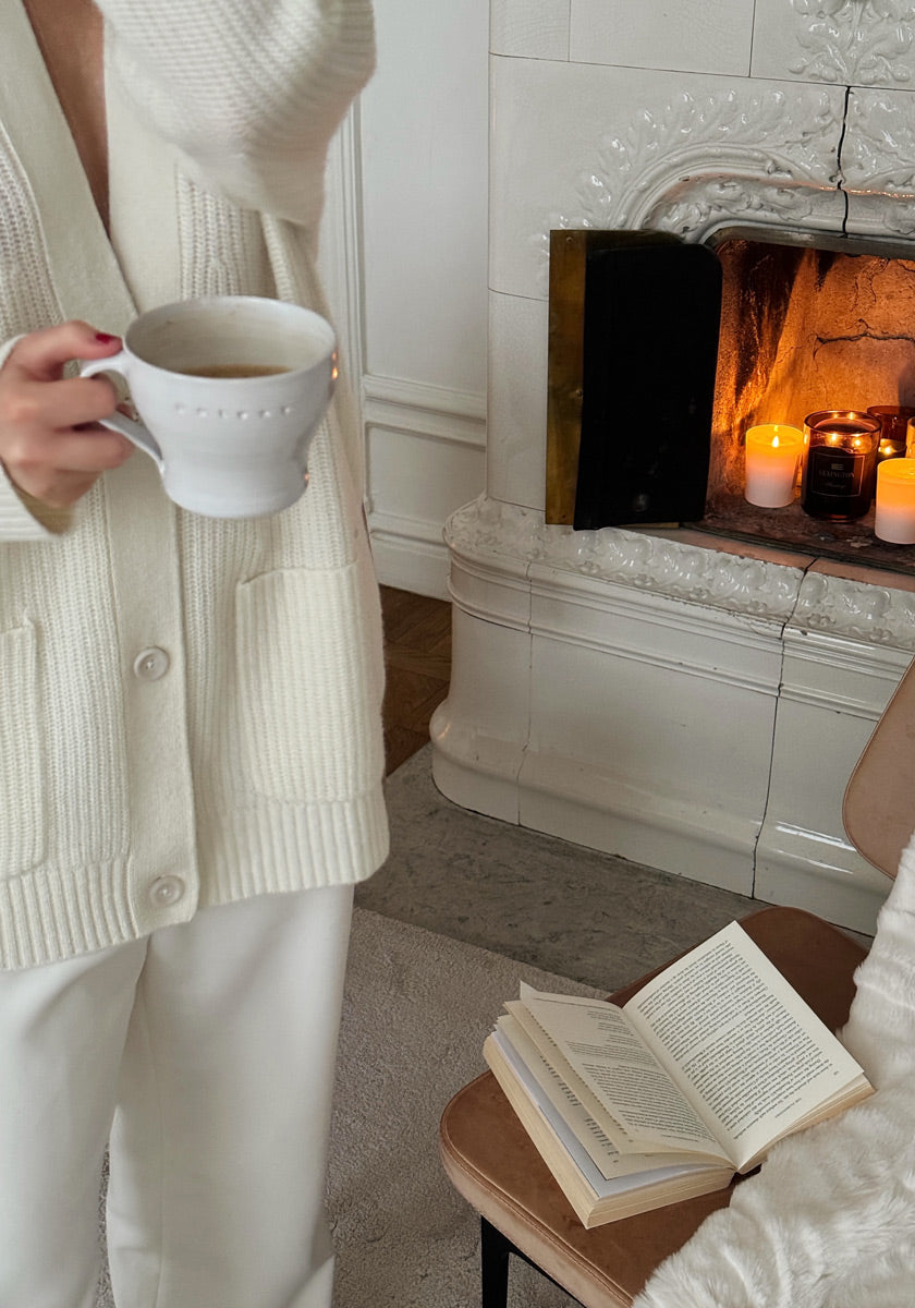 Cardigan boyfriend Solène en pur cachemire