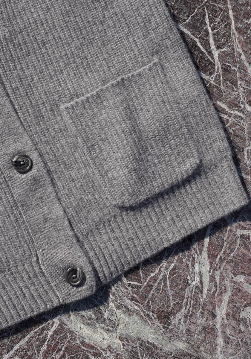 Cardigan boyfriend Solène en pur cachemire