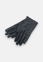 Gants en cuir avec rivets troués