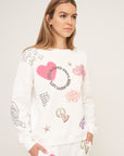 Sweat pullover with motif