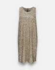 Sleeveless dress with sequins
