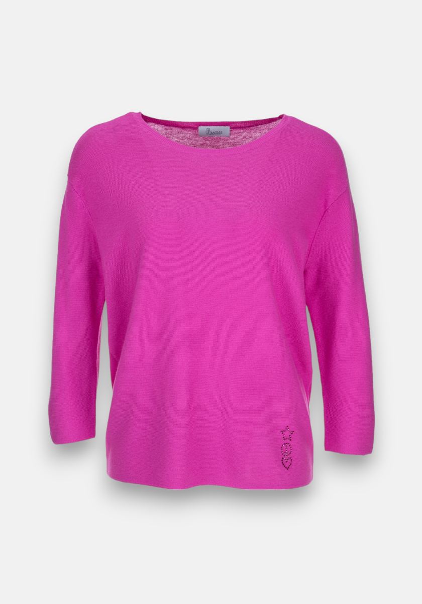 Pull col rond en maille fine