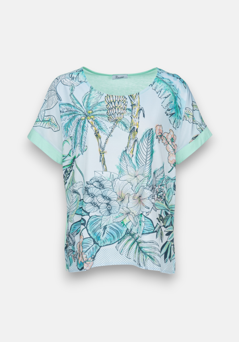 Flowing t-shirt palm tree