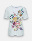 T-shirt spring flowers special structure