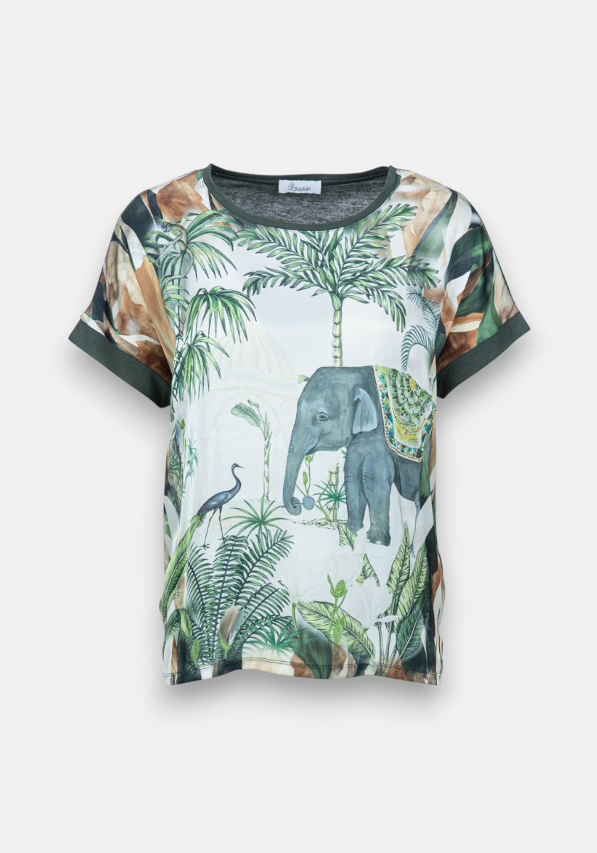 T-shirt imprimé éléphant