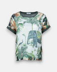 T-Shirt mit Elefant-Print