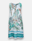 Sleeveless dress palm tree