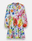 Robe dentelle fleurs d'été