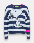 Snoopy Pullover mit Streifen