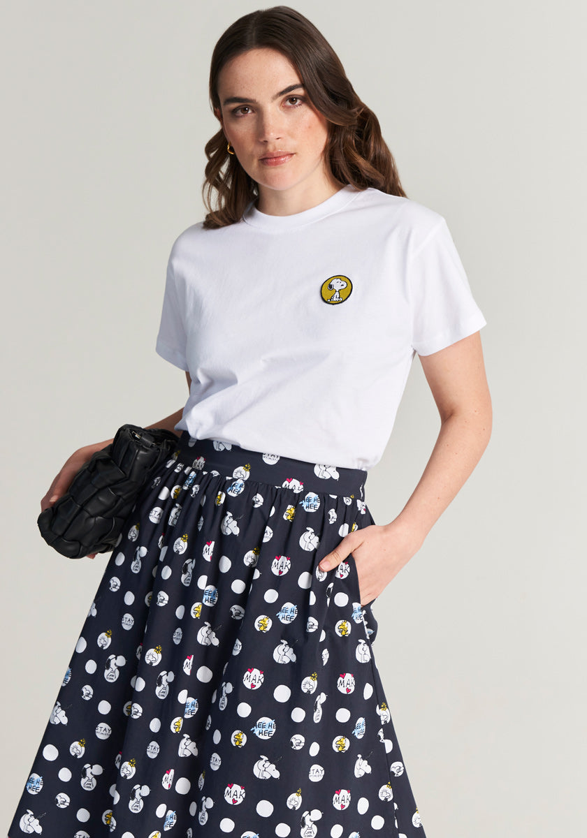 T-shirt with Snoopy badge