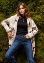 Jacquard knit coat