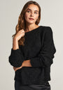 Pull tricoté à motif losange