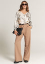 Blouse à imprimé naturel