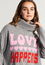 Pull tricoté L'amour arrive