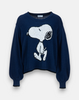 Snoopy knitted sweater with sequins
