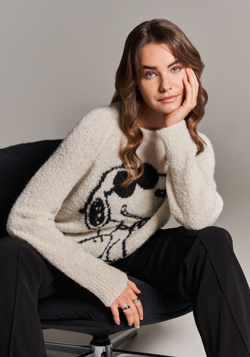 Cozy Snoopy Knitted Sweater