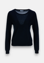 Pull basique en cachemire noir