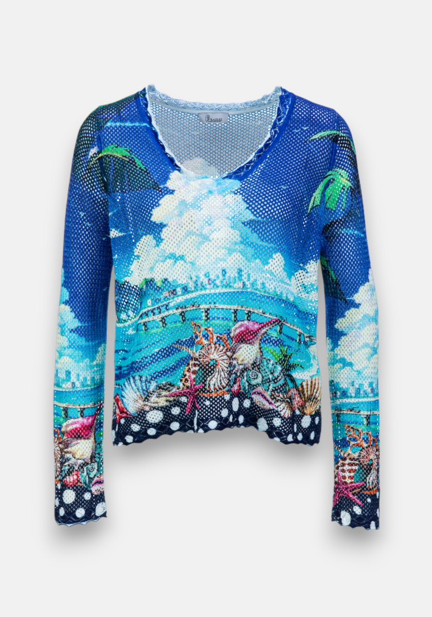 Baumwollpullover Miami Print