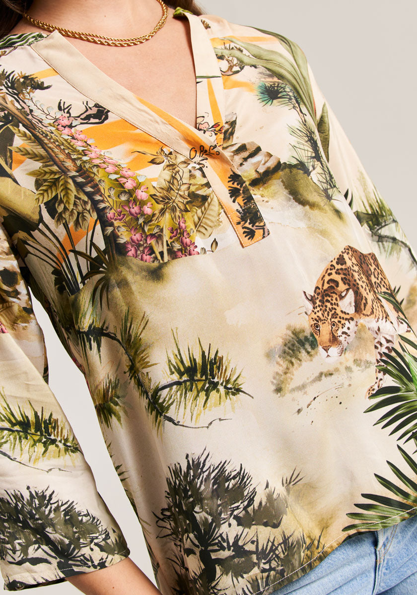 Bluse Safari