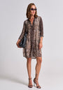 Snake blouse dress