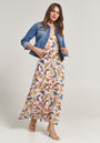 Robe longue papillon