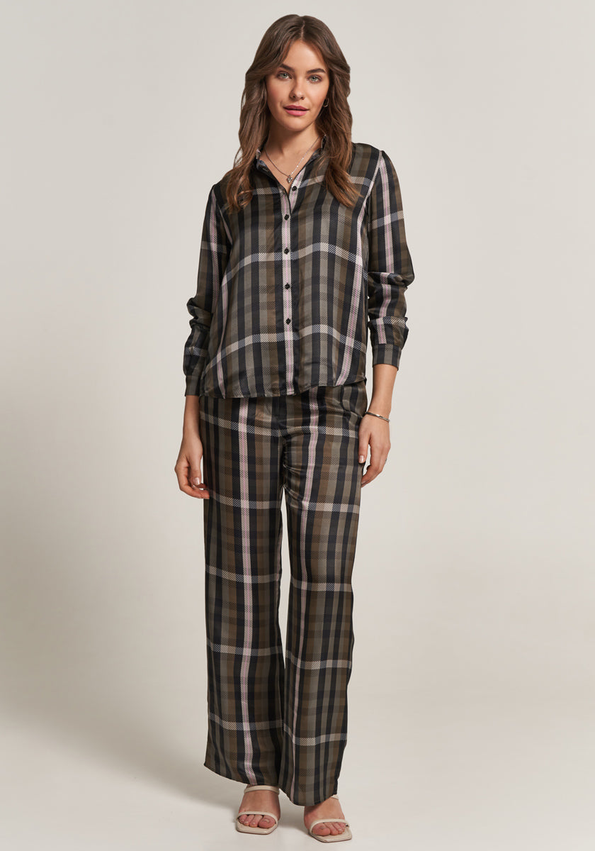 Pantalon à carreaux